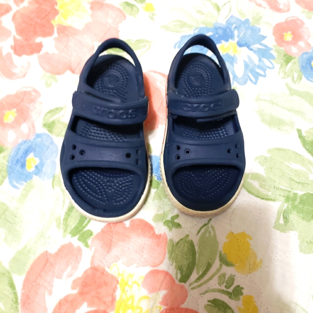 Baby boy crocs size 7